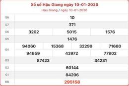 ảnh chụp màn hình kết quả xổ số hậu giang ngày 10 tháng 01