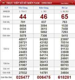 ảnh chụp màn hình kết quả xổ số ngày 19 tháng