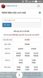 giao diện app bảng thống kê xổ số an giang
