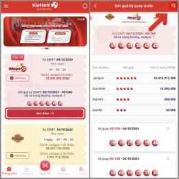 giao diện app cách chơi xổ số vietlott như thế nào