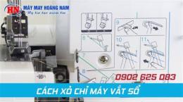 giao diện app cách xỏ chỉ máy vắt sổ