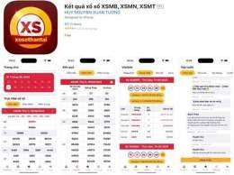giao diện app dò xổ số miền