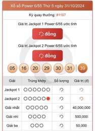 giao diện app dự đoán xổ số vietlott 6/55