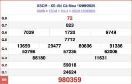 giao diện app kết quả xổ số cà mau ngày 22 tháng 6