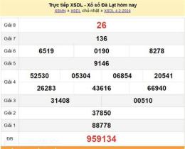 giao diện app kết quả xổ số đà lạt ngày 11 tháng 1