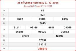 giao diện app kết quả xổ số quảng ngãi ngày 27 tháng 12
