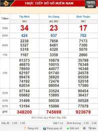 giao diện app kết quả xổ số tây ninh ngày 18 tháng 6 năm 2026