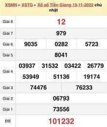 giao diện app kết quả xổ số tiền giang ngày mùng 2 tháng 11