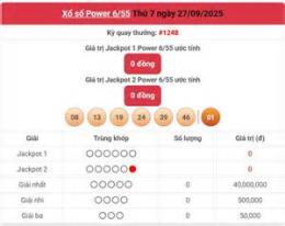 giao diện app kết quả xổ số vietlott ngày 30 tháng 6