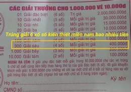 hướng dẫn sử dụng giải 6 xổ số kiến thiết được bao nhiêu tiền