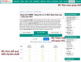 hướng dẫn sử dụng quay thử xổ số miền nam thử nam