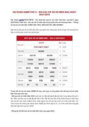 hướng dẫn sử dụng so xo du doan lo vip mien bac