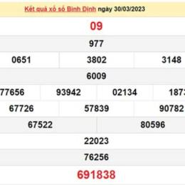 kết quả xổ số bình định ngày 30 tháng 7