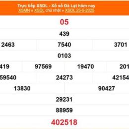 kết quả xổ số đà lạt ngày 25 tháng 1