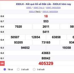 kết quả xổ số đắk lắk ngày 26 tháng 5