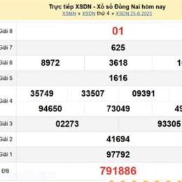 kết quả xổ số đồng nai ngày 26 tháng 8 năm 2026