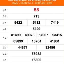 kết quả xổ số đồng nai ngày 29 tháng 10 năm 2025