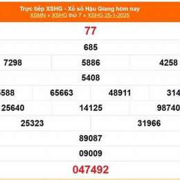kết quả xổ số hậu giang ngày 20 tháng 6
