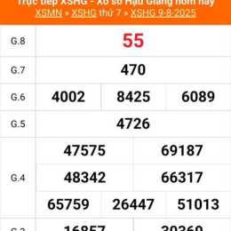 kết quả xổ số hậu giang ngày 6 tháng 6