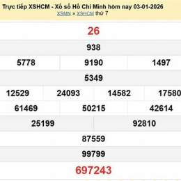 kết quả xổ số hồ chí minh ngày 10 tháng 8