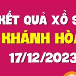 kết quả xổ số khánh hòa ngày 17 tháng 12