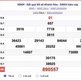 kết quả xổ số khánh hòa ngày 26 tháng 7