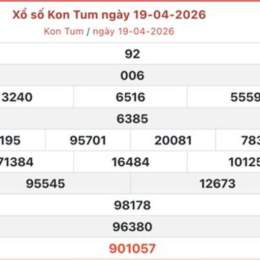 kết quả xổ số kon tum ngày 19 tháng 04