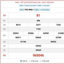 kết quả xổ số kon tum ngày hôm qua