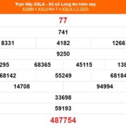 kết quả xổ số long an ngày 1 tháng 8
