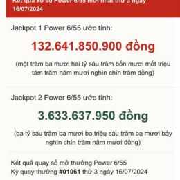 kết quả xổ số power ngày