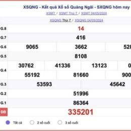 kết quả xổ số quảng ngãi ngày 11 tháng 04