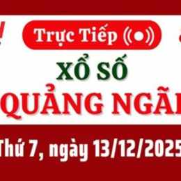 kết quả xổ số quảng ngãi ngày 13 tháng 12