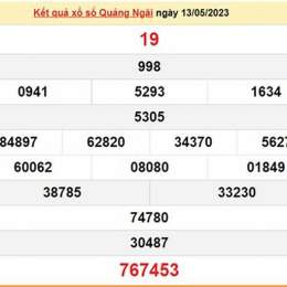 kết quả xổ số quảng ngãi ngày 13 tháng 6