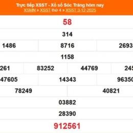 kết quả xổ số sóc trăng ngày 10 tháng 12