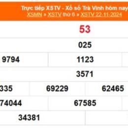 kết quả xổ số trà vinh ngày 22 tháng 5