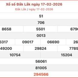 số xổ số đắk lắk hôm nay