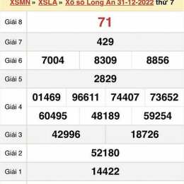 thứ bảy xổ số long an