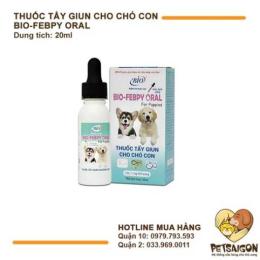xổ giun cho chó sóc trăng