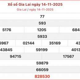 xổ số 14 11 gia lai