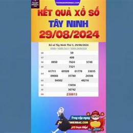xổ số 29 tây tháng 8