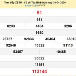 xổ số 30 tây tháng 6