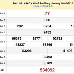 xổ số an giang ngày 18 tháng 6 năm 2006