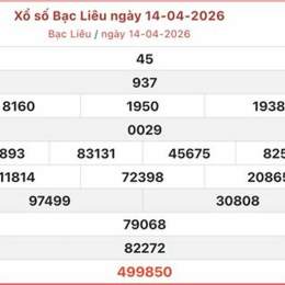 xổ số bạc liêu 14 tháng