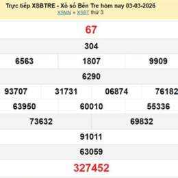 xo so ben tre 3 3