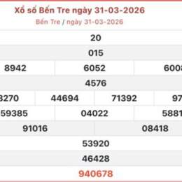 xo so ben tre 31 3