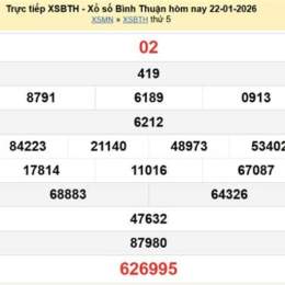xổ số bình thuận 29 01