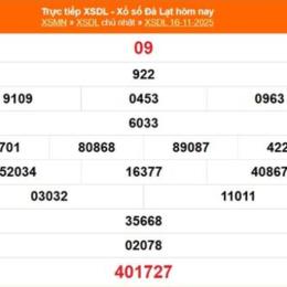 xổ số đà lạt 30 tháng 11 năm 2025