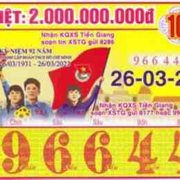 xổ số đài an giang ngày 26 tháng 03
