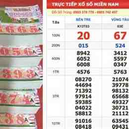 xổ số đài bạc liêu ngày 31 tháng 03