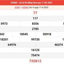 xổ số đài đà nẵng tuần trước